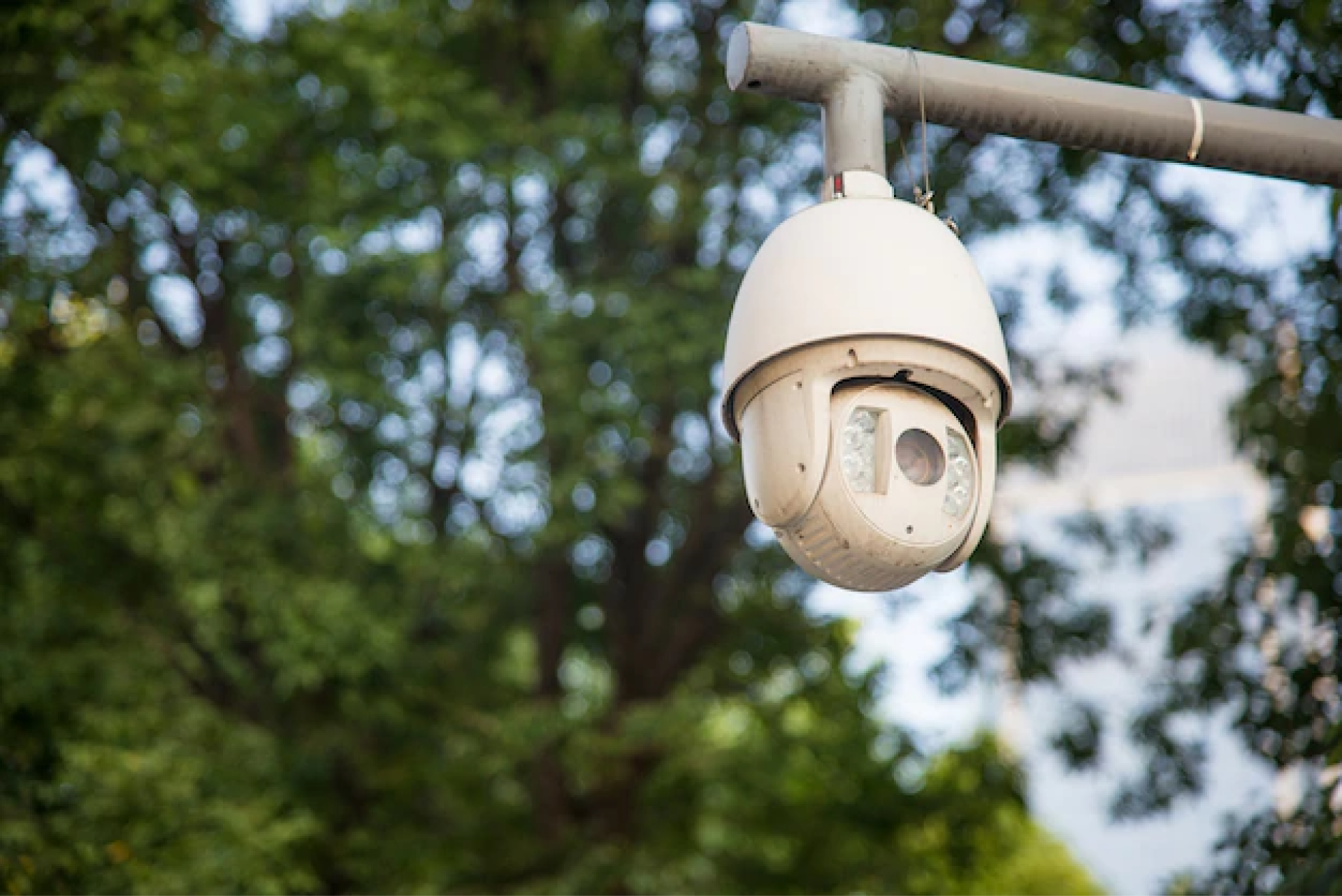 camera de segurança suspensa